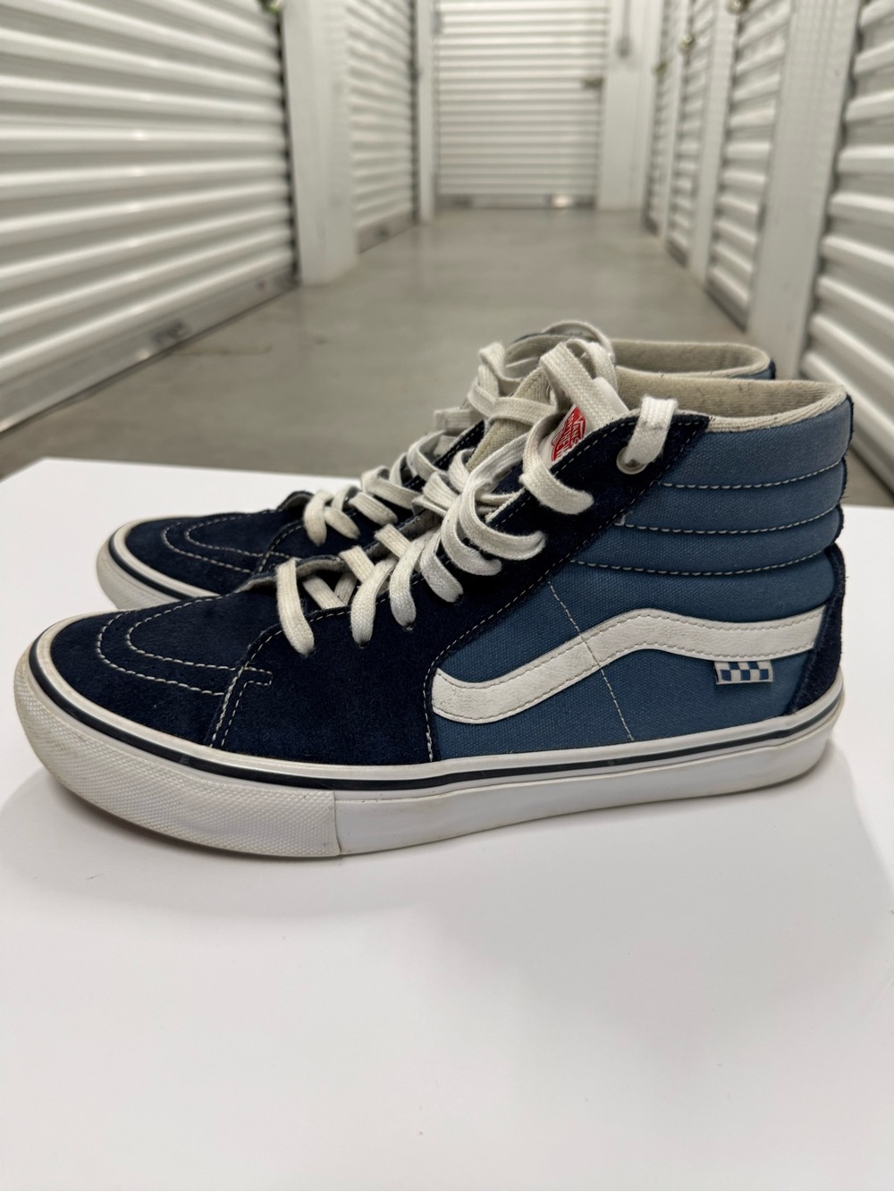 Vans Navy and Blue Sk8-Hi Sneakers